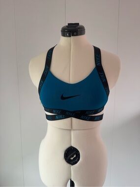 Nike Sports Bra with Cross Body Straps (Teal/Black)